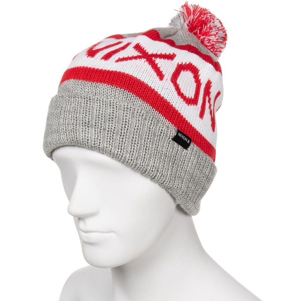 NWT Nixon Teamster Snowboard Ski Beanie Beany red